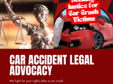 Car crash law firm providing legal consultation to a client