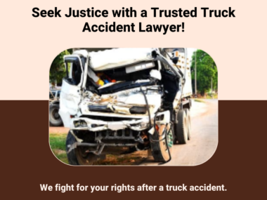 Truck accident lawyer consulting with a client about a truck accident case